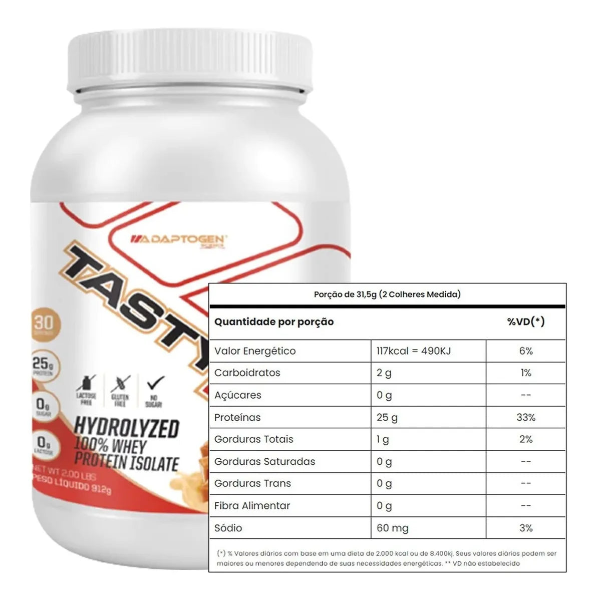 TASTY ISO ADAPTOGEN CONFITURE DE LAIT (pot de 900g)