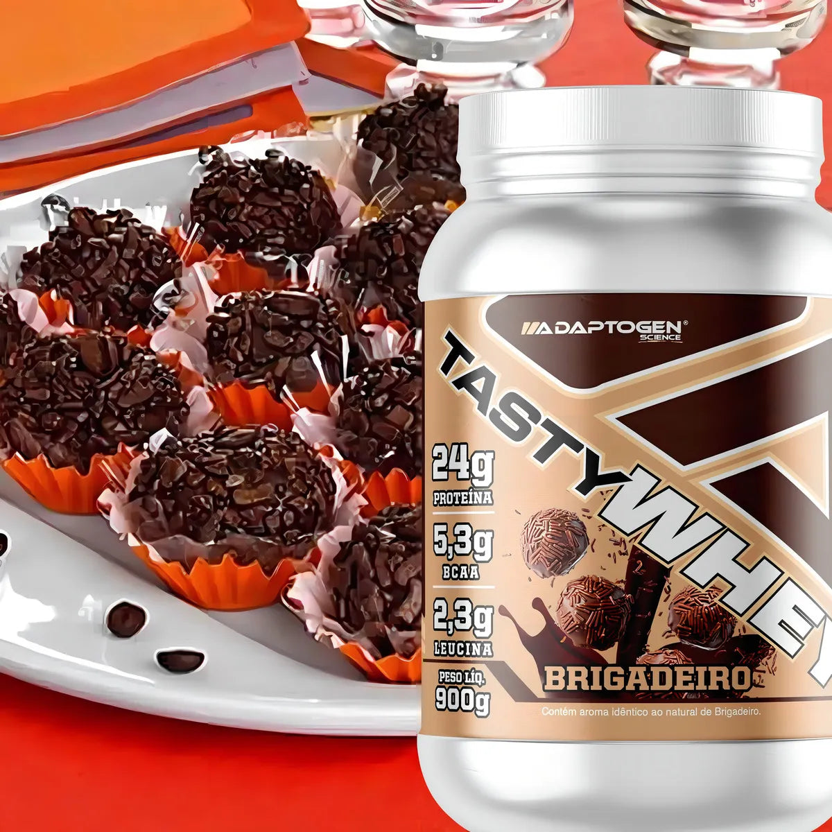 TASTY WHEY ADAPTOGEN BRIGADEIRO (pot de 900g)